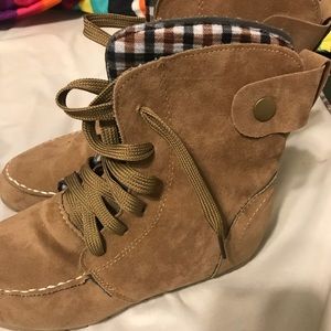 Tan boots
